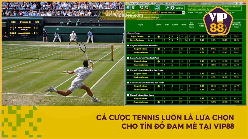 Cá Cược Tennis VIP88 - Bộ Môn Đối Kháng Hấp Dẫn Nhất 2025 2 Cá cược Tennis luôn là lựa chọn cho tín đồ đam mê tại VIP88