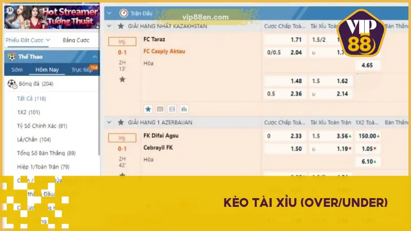 Chơi Kèo Nhà Cái Có Lãi Nhờ Những Mẹo Ít Ai Chia Sẻ 3 Kèo tài xỉu được xác định dựa trên tổng số bàn thắng ghi được trong trận