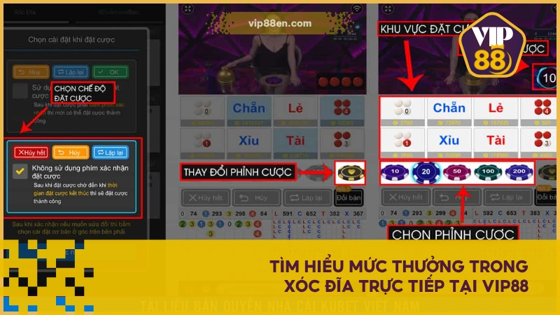 Xóc Đĩa Live VIP88 - Trải Nghiệm Giải Trí Trực Tiếp Hấp Dẫn 3 Tìm hiểu mức thưởng trong Xóc Đĩa trực tiếp tại VIP88