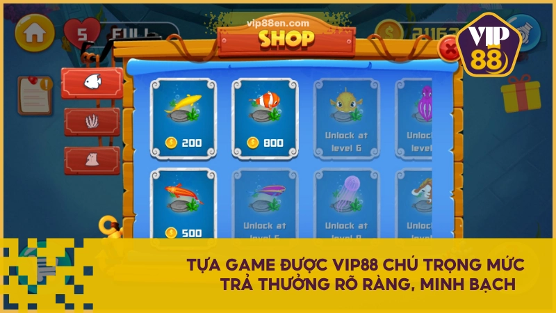 Bắn Cá Ăn Xu Đỉnh Cao Game Đổi Thưởng Hàng Đầu 2025 3 Tựa game được VIP88 chú trọng mức trả thưởng rõ ràng, minh bạch