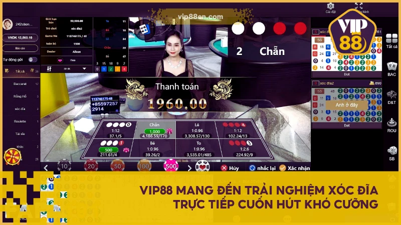 Xóc Đĩa Live VIP88 - Trải Nghiệm Giải Trí Trực Tiếp Hấp Dẫn 5 VIP88 mang đến trải nghiệm Xóc Đĩa trực tiếp cuốn hút khó cưỡng